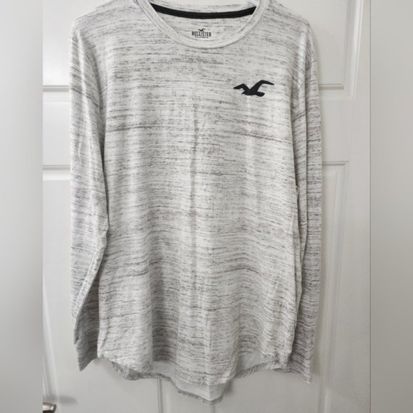 Hollister Other - NWOT Men's Oatmeal & Black Space Dyed Hollister California Long Sleeve Top XL